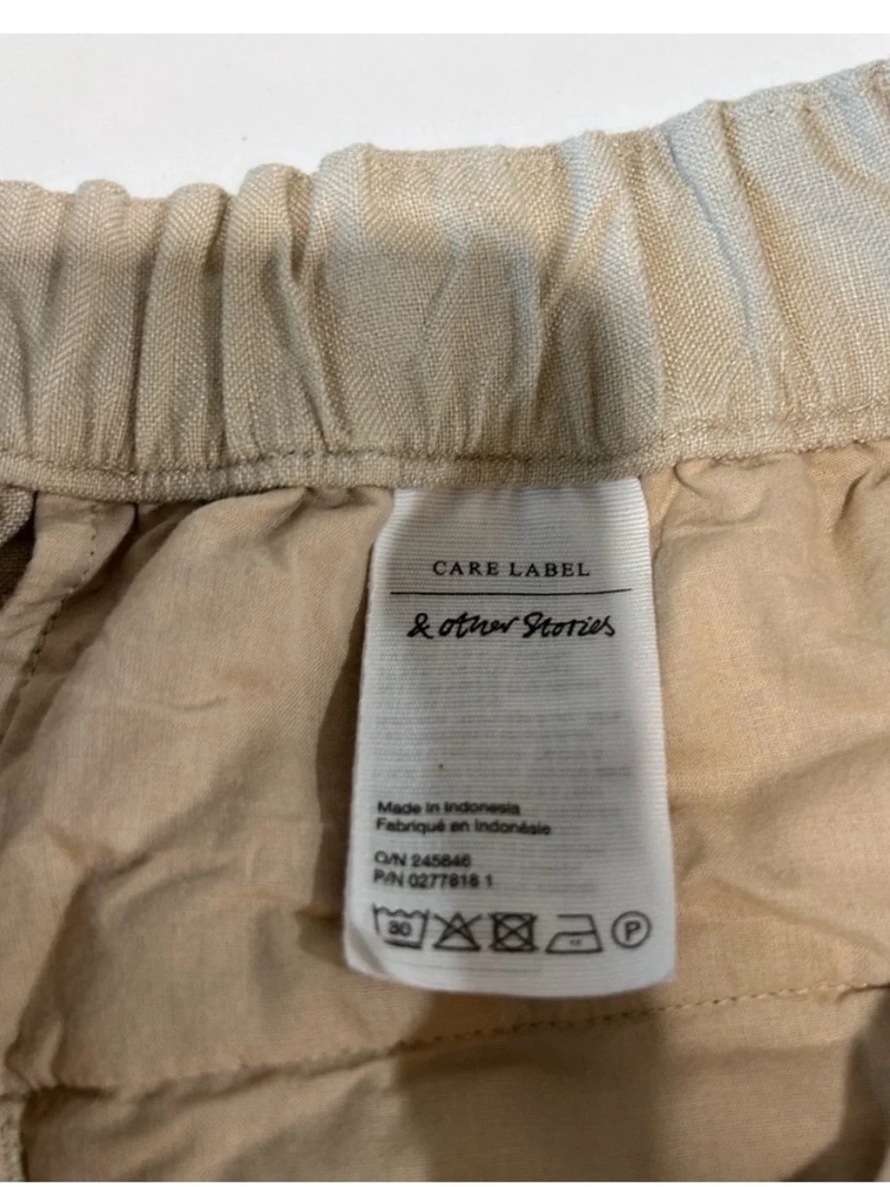 & Other Stories Light Beige Chinos